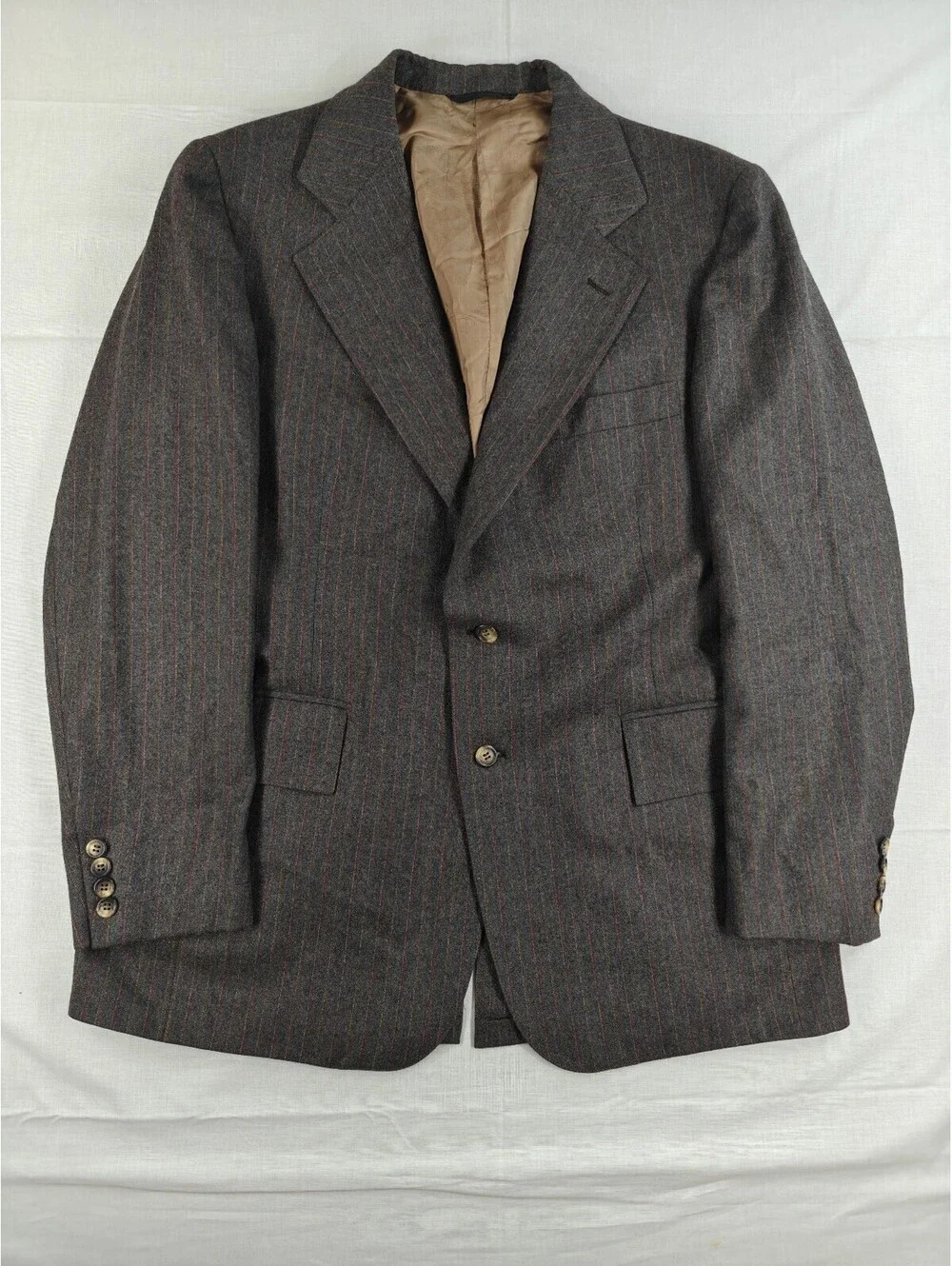 Cricketeer brown pinstripe blazer Size Regular